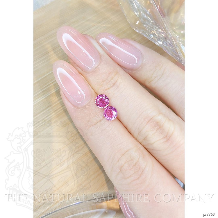1.53 Ct.Tw. Pink Sapphire Pair from Ceylon (Sri Lanka)
