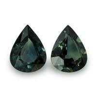 3.44&nbsp;Ct.Tw.Total Carat Weight Bluish Green Sapphire Pair from Madagascar Video