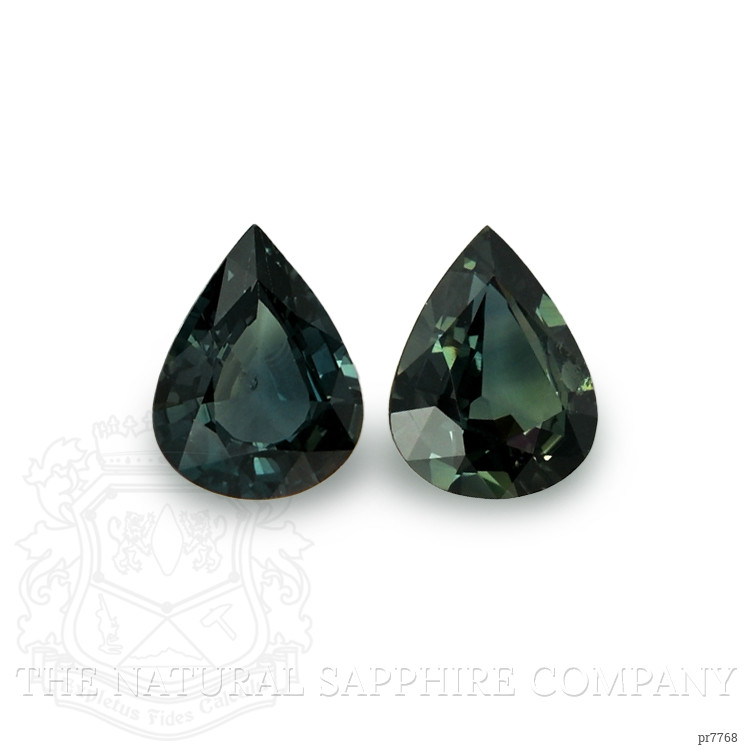 3.44 Ct.Tw. Bluish Green Sapphire Pair from Madagascar