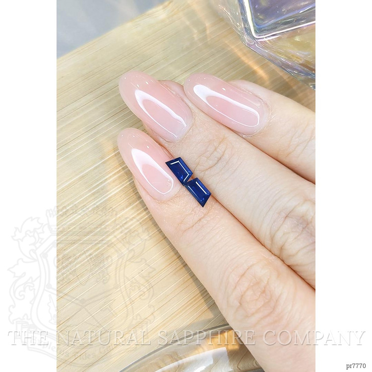 1.24 Ct.Tw. Blue Sapphire Pair from Ceylon (Sri Lanka)