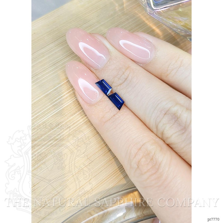 1.24 Ct.Tw. Blue Sapphire Pair from Ceylon (Sri Lanka)