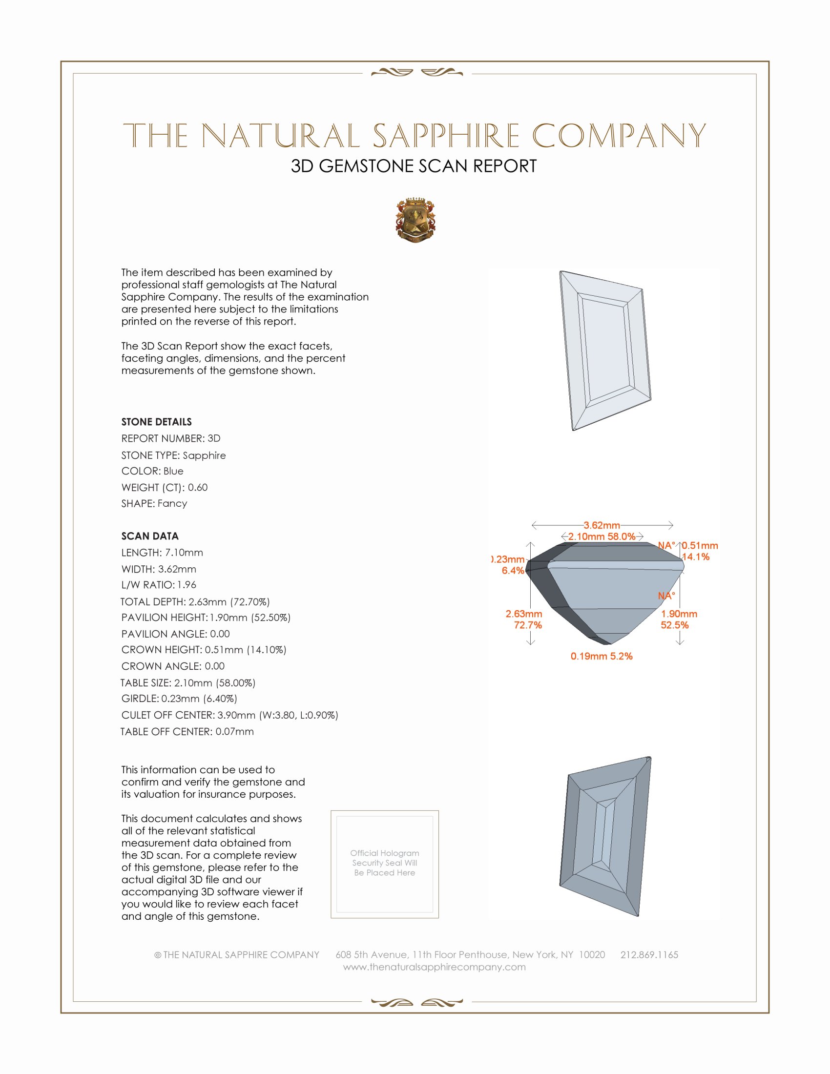 1.24 Ct.Tw. Blue Sapphire Pair from Ceylon (Sri Lanka)