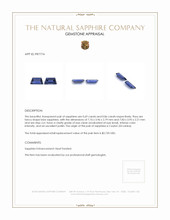 1.55&nbsp;Ct.Tw.Total Carat Weight Blue Sapphire Pair from Ceylon (Sri Lanka) Appraisal