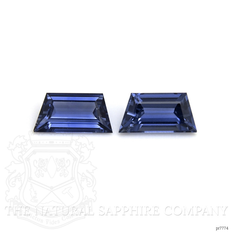 1.55 Ct.Tw. Blue Sapphire Pair from Ceylon (Sri Lanka)