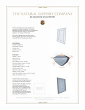 1.55 Ct.Tw.Total Carat Weight Blue Sapphire Pair from Ceylon (Sri Lanka) 3 D Scan Report
