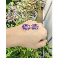 31.05 Ct.Tw.Total Carat Weight Amethyst Pair from Mexico Life Style