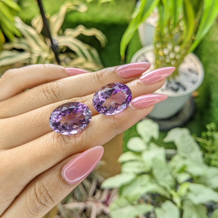 32.02 Ct.Tw. Amethyst Pair from Mexico