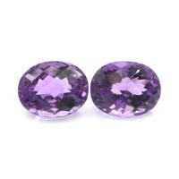 7.78&nbsp;Ct.Tw.Total Carat Weight Amethyst Pair from Brazil Video