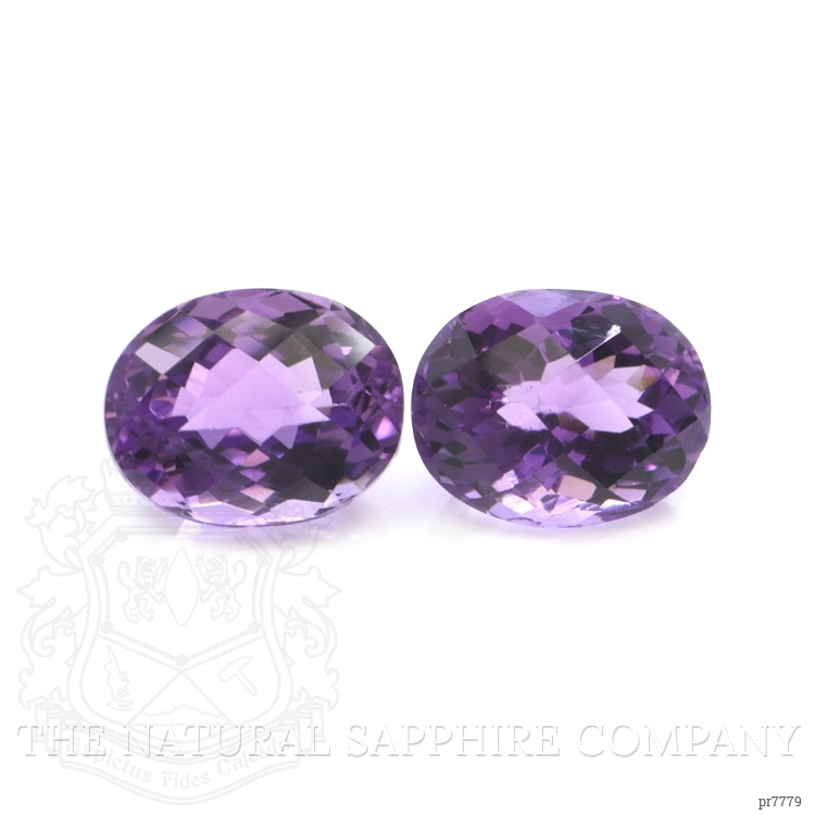 7.78 Ct.Tw. Amethyst Pair from Brazil