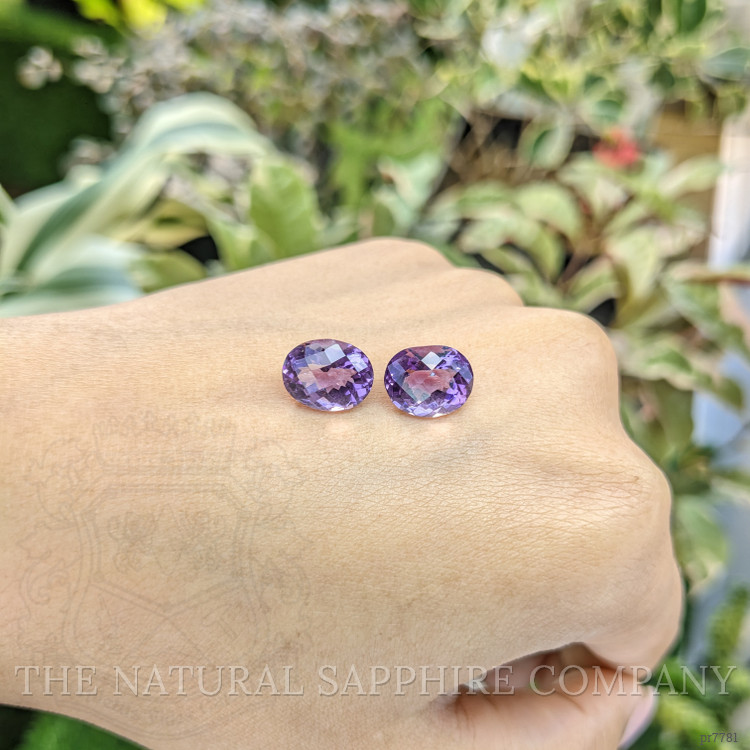 7.62 Ct.Tw. Amethyst Pair from Brazil