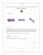 7.51 Ct.Tw.Total Carat Weight Amethyst Pair from Brazil Appraisal