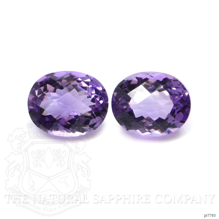 7.51 Ct.Tw. Amethyst Pair from Brazil