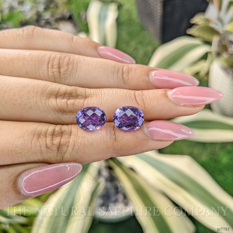 7.51 Ct.Tw. Amethyst Pair from Brazil