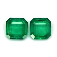 1.27 Ct.Tw.Total Carat Weight Emerald Pair from Afghanistan Video