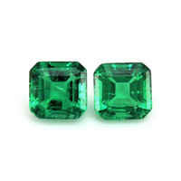 1.24 Ct.Tw.Total Carat Weight Emerald Pair from Afghanistan Video
