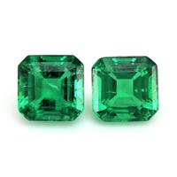 1.24 Ct.Tw.Total Carat Weight Emerald Pair from Afghanistan Video