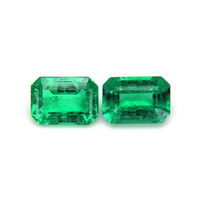 1.83 Ct.Tw.Total Carat Weight Emerald Pair from Afghanistan Video