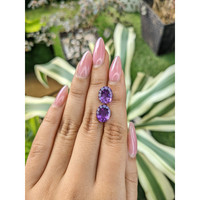 6.26 Ct.Tw.Total Carat Weight Amethyst Pair from Australia Life Style
