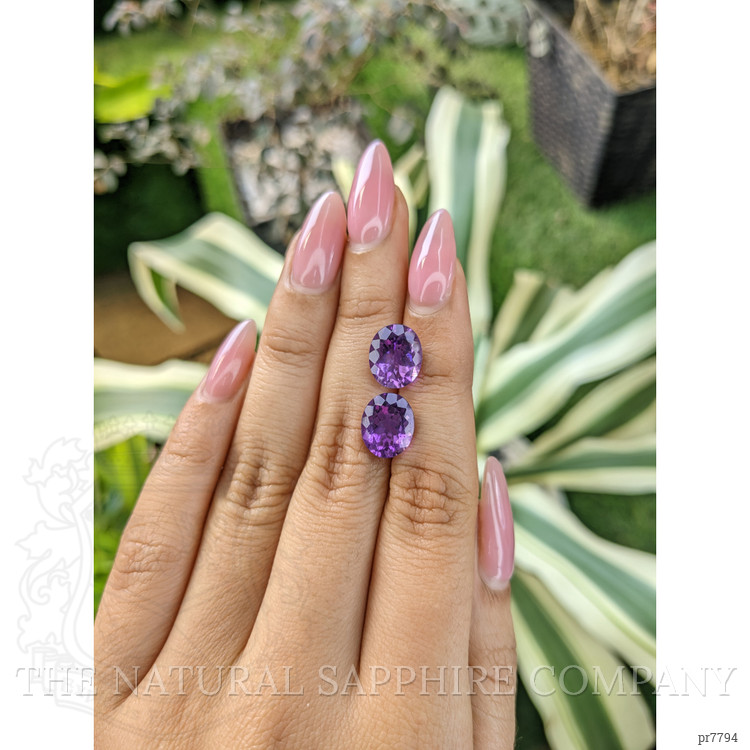 6.26 Ct.Tw. Amethyst Pair from Australia