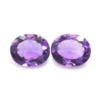 5.39&nbsp;Ct.Tw.Total Carat Weight Amethyst Pair from Australia Video