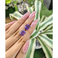 5.39 Ct.Tw.Total Carat Weight Amethyst Pair from Australia Life Style