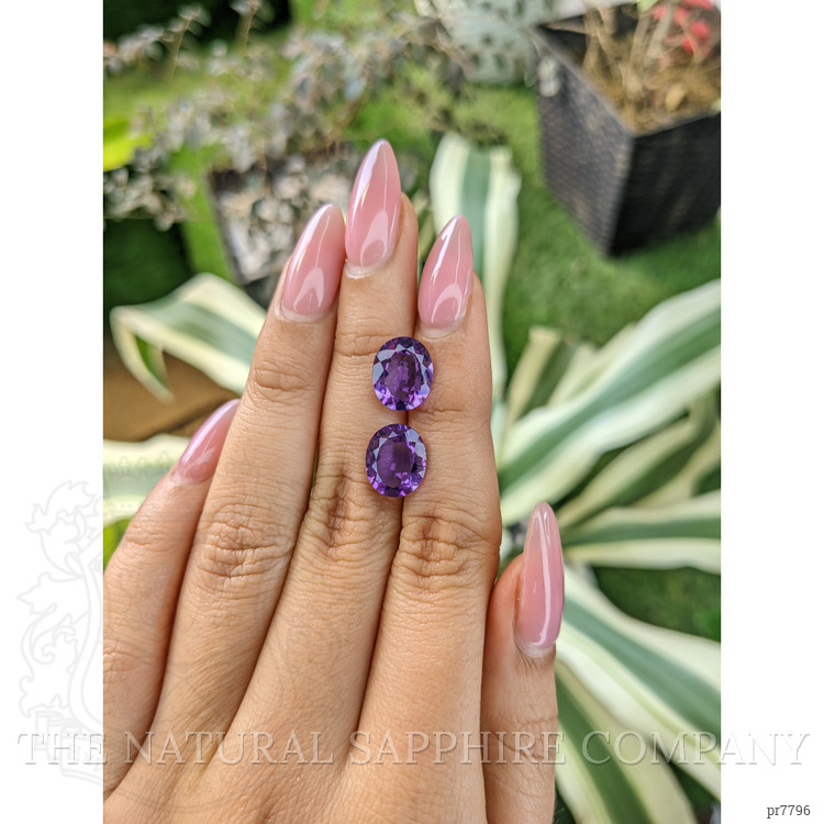 5.39 Ct.Tw. Amethyst Pair from Australia