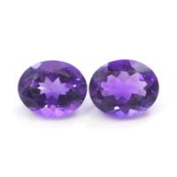 6.56&nbsp;Ct.Tw.Total Carat Weight Amethyst Pair from Australia Video
