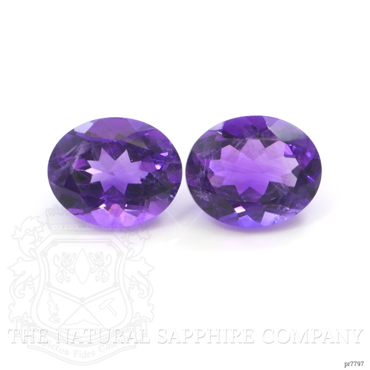 6.56 Ct.Tw. Amethyst Pair from Australia