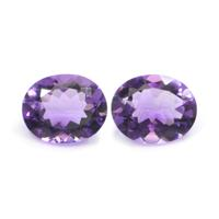 5.32&nbsp;Ct.Tw.Total Carat Weight Amethyst Pair from Australia Video