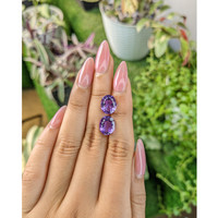 5.32 Ct.Tw.Total Carat Weight Amethyst Pair from Australia Life Style