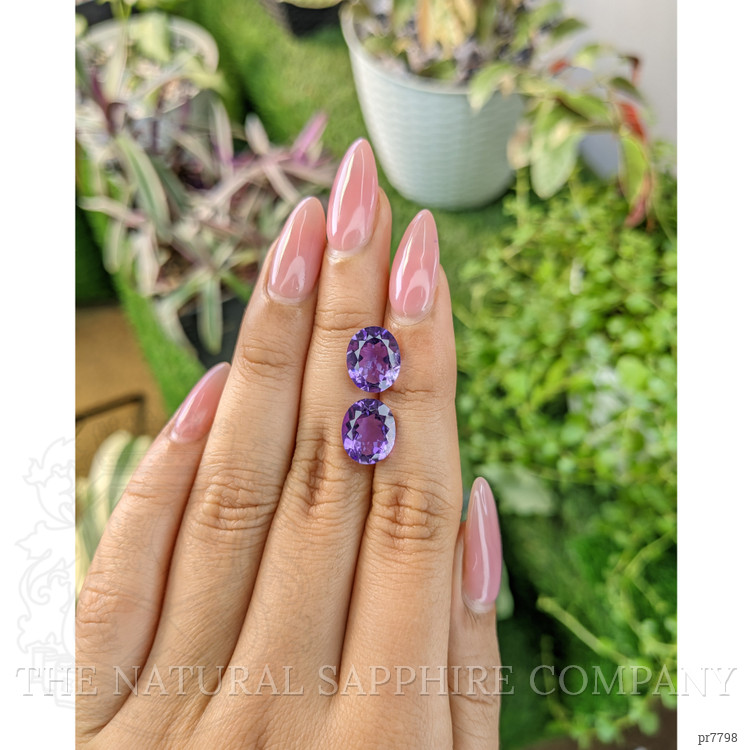5.32 Ct.Tw. Amethyst Pair from Australia