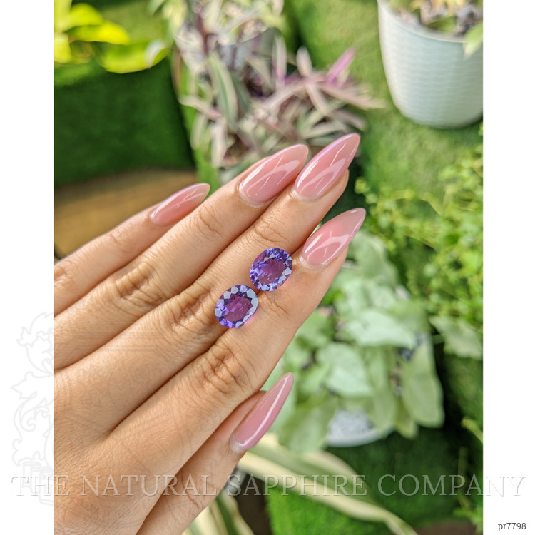 5.32 Ct.Tw. Amethyst Pair from Australia