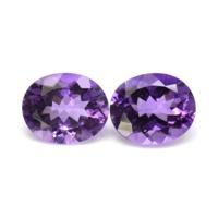 6.11&nbsp;Ct.Tw.Total Carat Weight Amethyst Pair from Australia Video