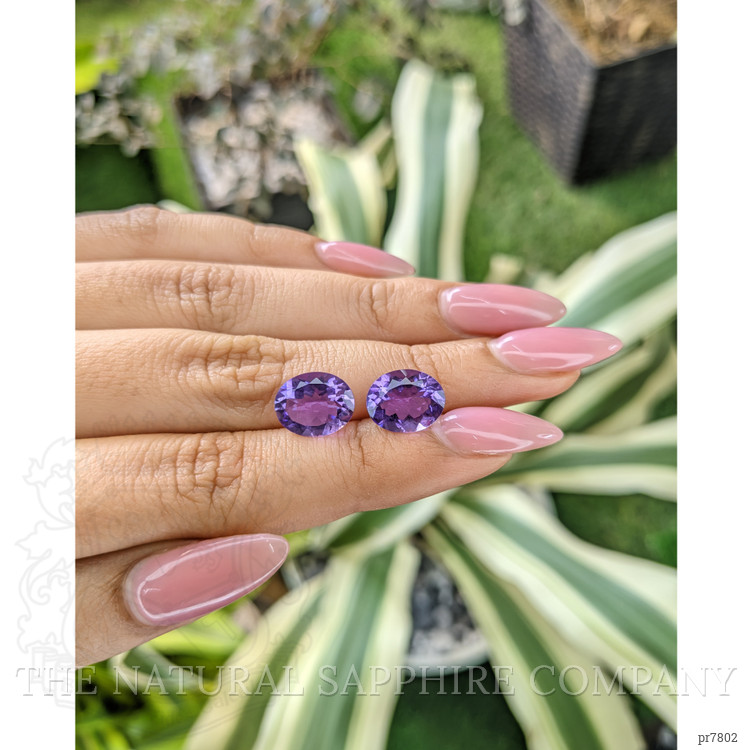 5.43 Ct.Tw. Amethyst Pair from Australia