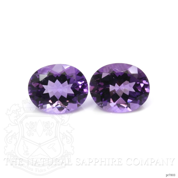 6.38 Ct.Tw. Amethyst Pair from Australia