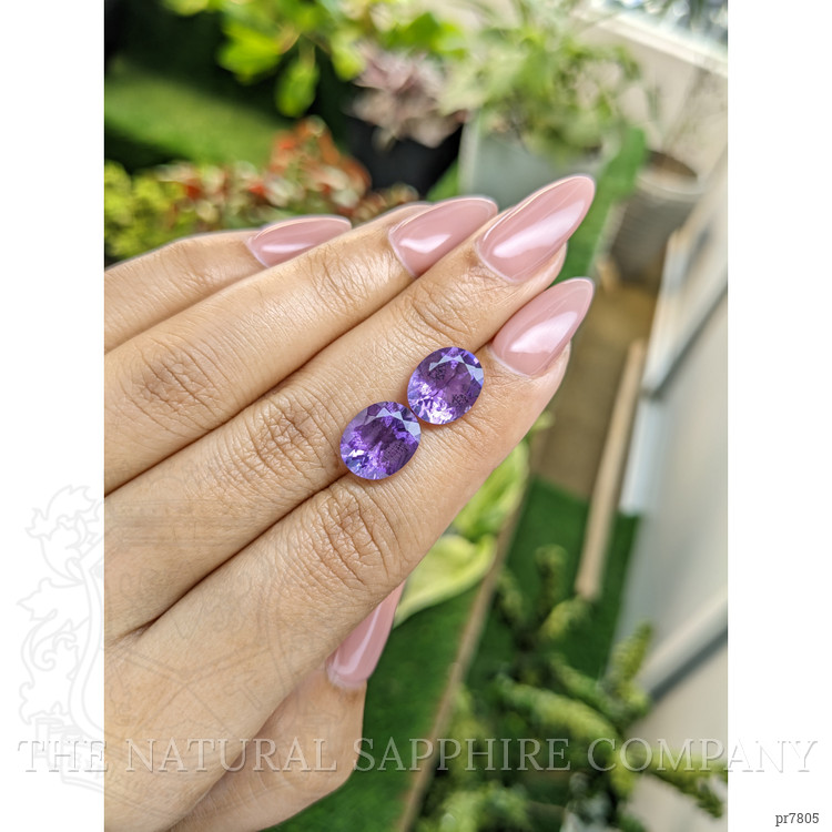 6.05 Ct.Tw. Amethyst Pair from Australia