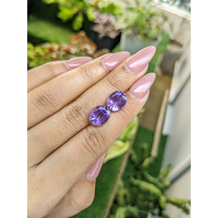 6.05 Ct.Tw. Amethyst Pair from Australia