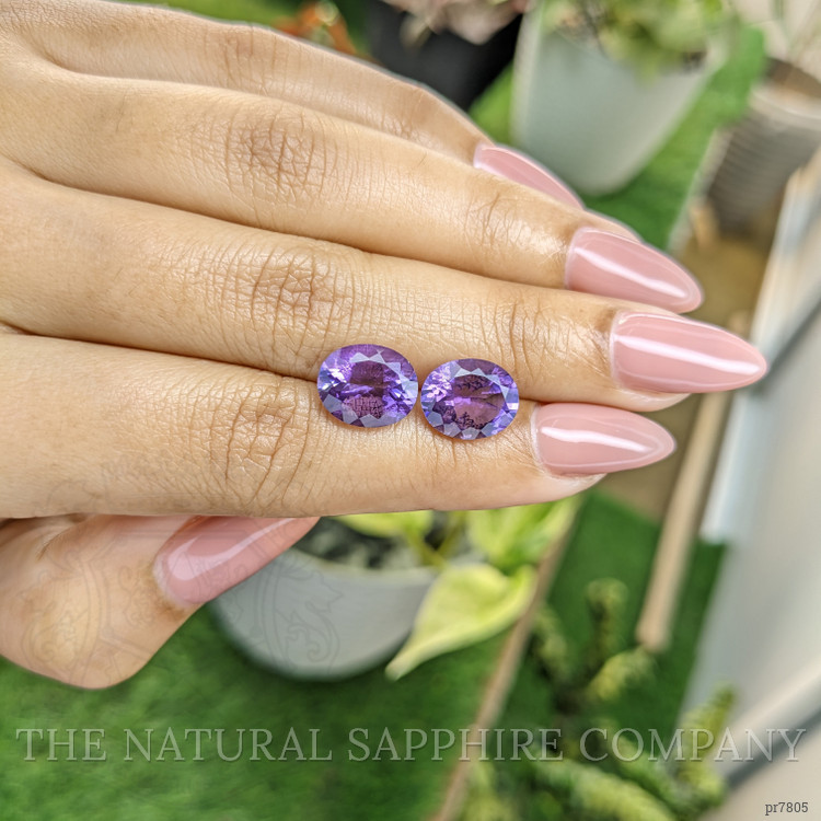 6.05 Ct.Tw. Amethyst Pair from Australia