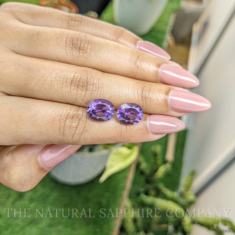 6.26 Ct.Tw. Amethyst Pair from Australia