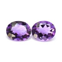 5.78&nbsp;Ct.Tw.Total Carat Weight Amethyst Pair from Australia Video
