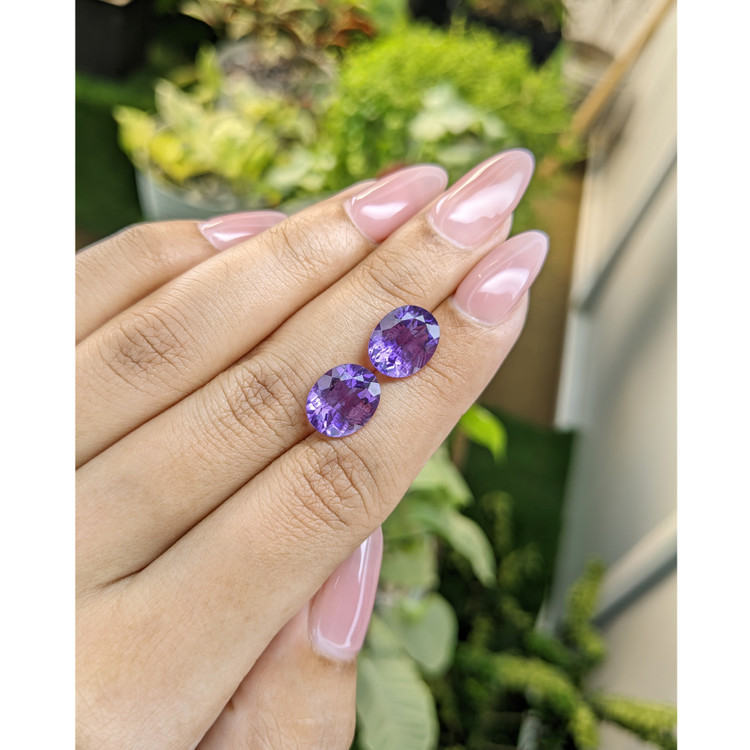 6.11 Ct.Tw. Amethyst Pair from Australia