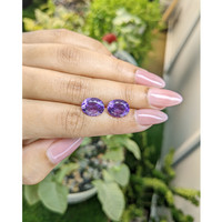 6.11 Ct.Tw.Total Carat Weight Amethyst Pair from Australia Life Style