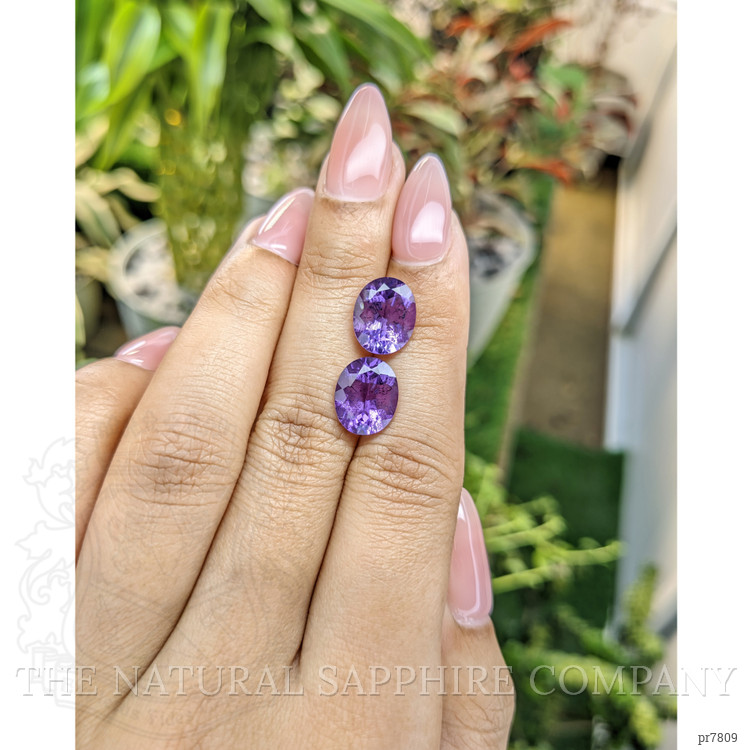 6.18 Ct.Tw. Amethyst Pair from Australia