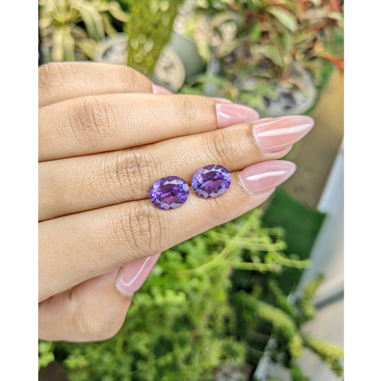 6.18 Ct.Tw. Amethyst Pair from Australia