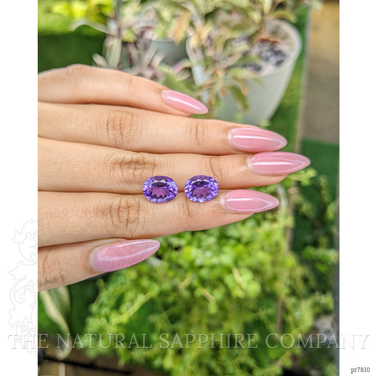 6.29 Ct.Tw. Amethyst Pair from Australia