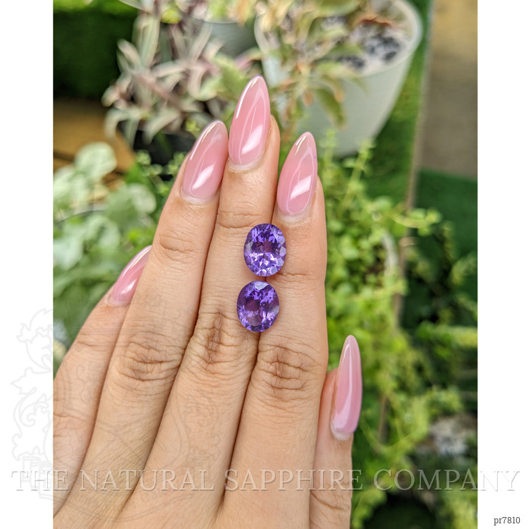 6.29 Ct.Tw. Amethyst Pair from Australia