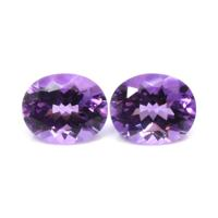 6.29&nbsp;Ct.Tw.Total Carat Weight Amethyst Pair from Uruguay Video