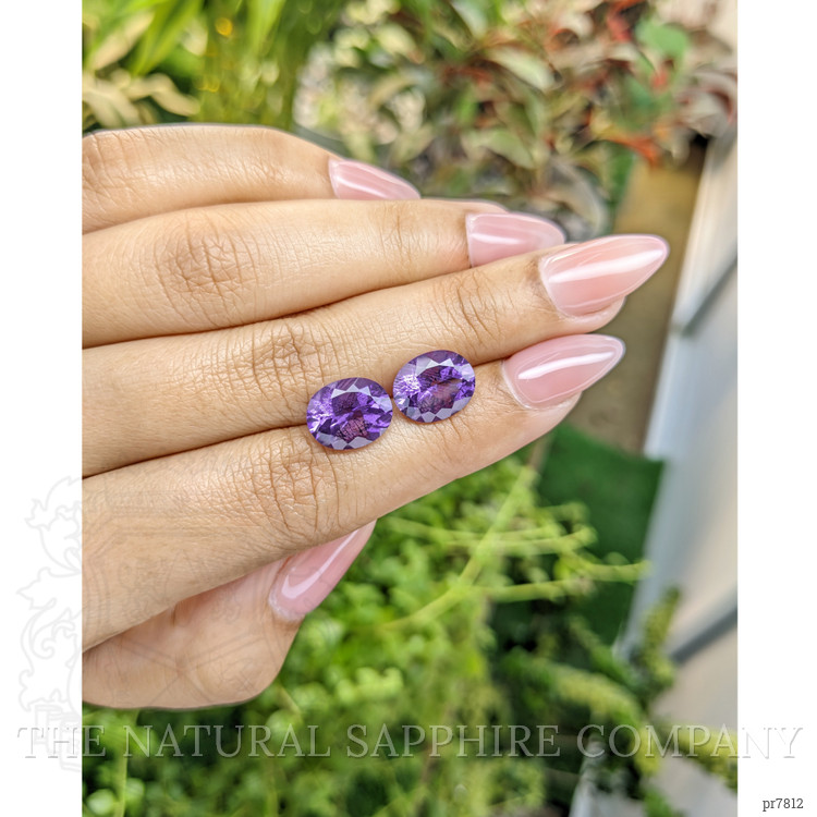 6.29 Ct.Tw. Amethyst Pair from Uruguay