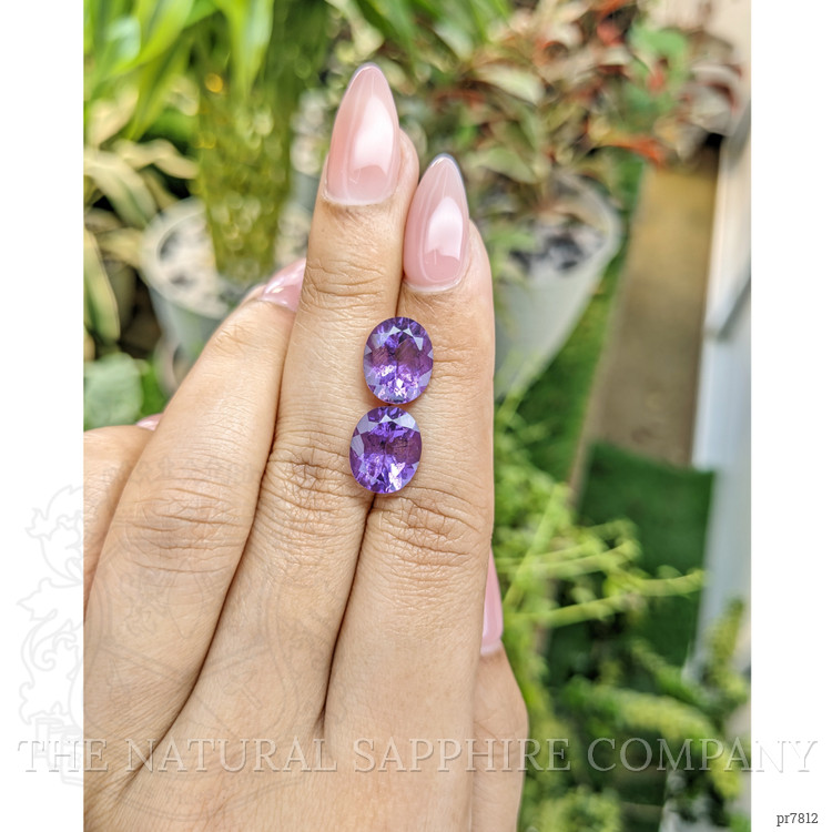6.29 Ct.Tw. Amethyst Pair from Uruguay