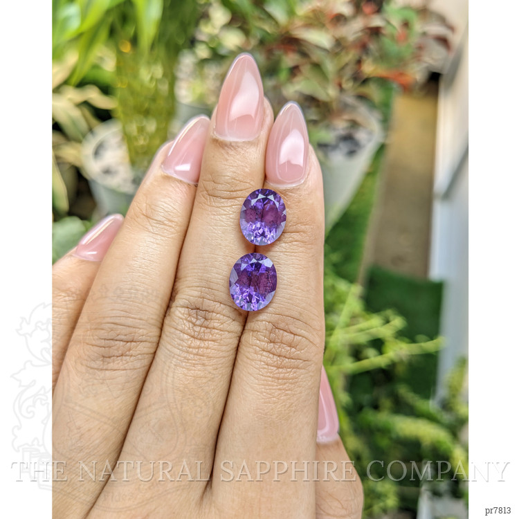 6.41 Ct.Tw. Amethyst Pair from Uruguay